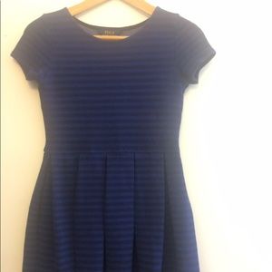 Polo Ralph Lauren Navy Blue Striped Dress